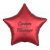 Customised Red Star Foil Helium Balloon