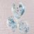 Baby Blue Confetti Clear Helium Balloon