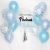 Misty Blue Bespoke Customised Bubble Helium Balloon