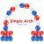 Nautical Single Helium Balloon Arch Party Wholesale