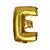 Mini Letter E Gold Foil Balloon