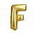 Mini Letter F Gold Foil Balloon