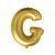 Mini Letter G Gold Foil Balloon