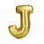 Mini Letter J Gold Foil Balloon