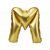 Mini Letter M Gold Foil Balloon