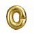 Mini Letter O Gold Foil Balloon