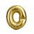 Mini Letter O Gold Foil Balloon