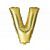 Mini Letter V Gold Foil Balloon