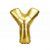 Mini Letter Y Gold Foil Balloon