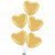 Gold Heart Balloon Bouquet