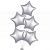 Silver Star Balloon Bouquet