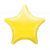 Yellow Star Shape Foil Balloon