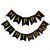 Black Happy Birthday Bunting Banner