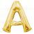 Letter A Gold Jumbo Foil Balloon