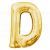 Letter D Gold Jumbo Foil Balloon