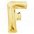 Letter F Gold Jumbo Foil Balloon