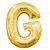 Letter G Gold Jumbo Foil Balloon