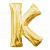 Letter K Gold Jumbo Foil Balloon