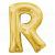 Letter R Gold Jumbo Foil Balloon