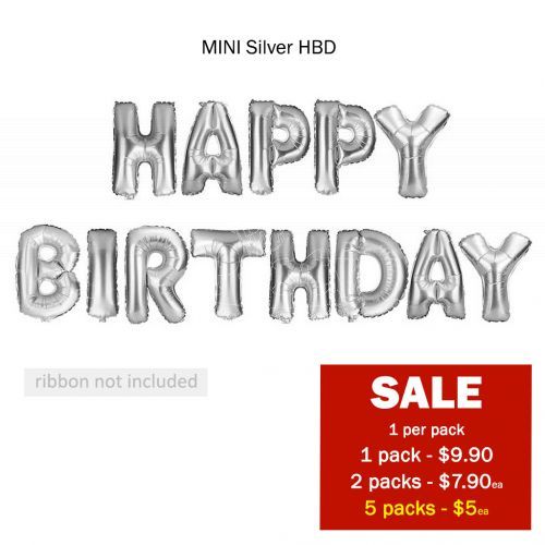 Sale Silver Happy Birthday Happy Birthday Party Supplies Singapore