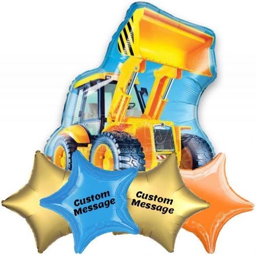Customised Construction  Vehicle Delivery Surprise Helium Balloon Party Wholesale Singapore