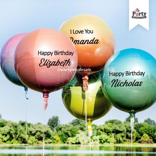 Customized Ombre Orbz Helium Balloon Party Wholesale Singapore