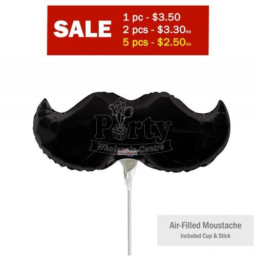 Moustache Mini Airfilled Balloon Party Wholesale Singapore