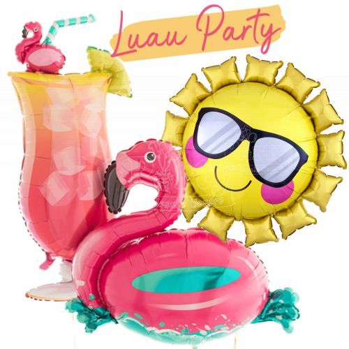 Aloha Luau Summer Flamingo Balloon Package Party Wholesale