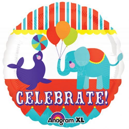 Circus Celebrate Seal Elephant Carnival Foil Balloon Party Wholesale
