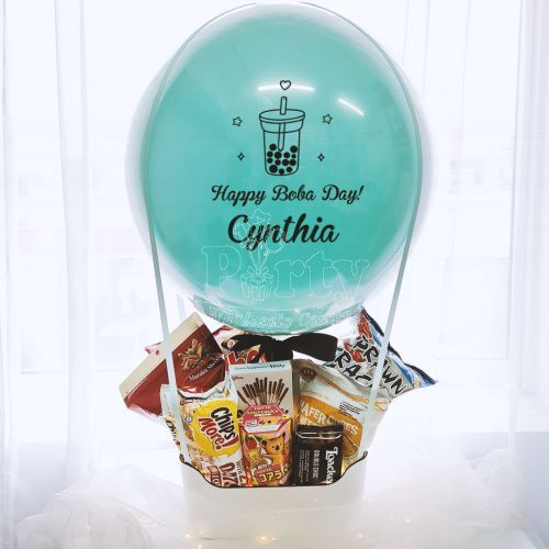 Pastel Tiffany Hot Air Balloon Hamper Singapore