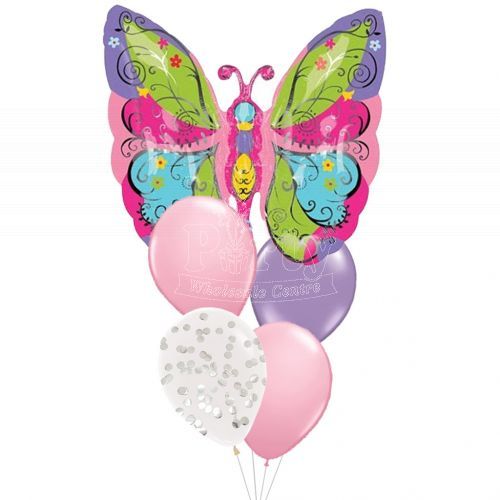 Whimsical Butterfly Garden Helium Balloon Package Party Wholesale