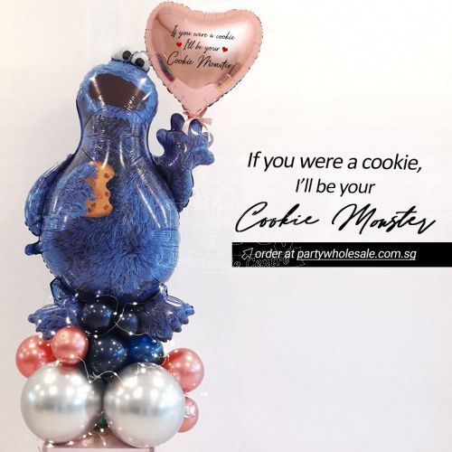 Cookie Monster Customised Balloon Centrepiece Party Wholesale