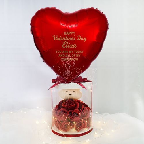 Dreamy Cloud Red Rose Valentine's Day Balloon Hamper Gift Party Wholesale