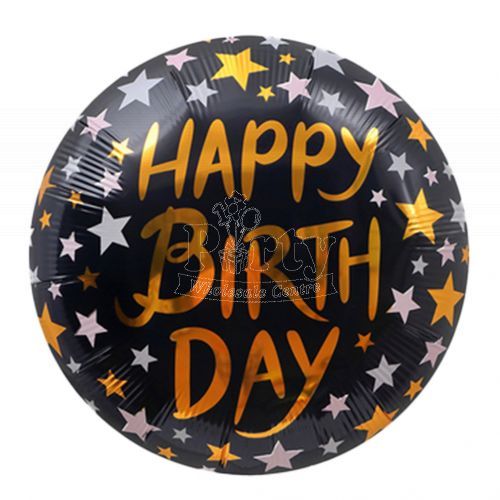 Happy Birthday Star Sparkle Foil Balloon