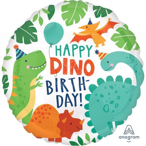 Happy Dino Birthday Foil Balloon Party Wholesale