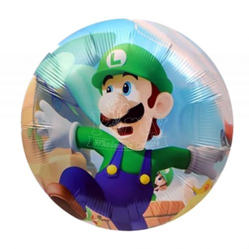 Luigi Super Mario Foil Balloon 18inch Singapore