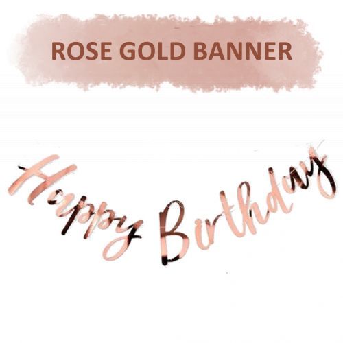 Rose Gold Letter Banner
