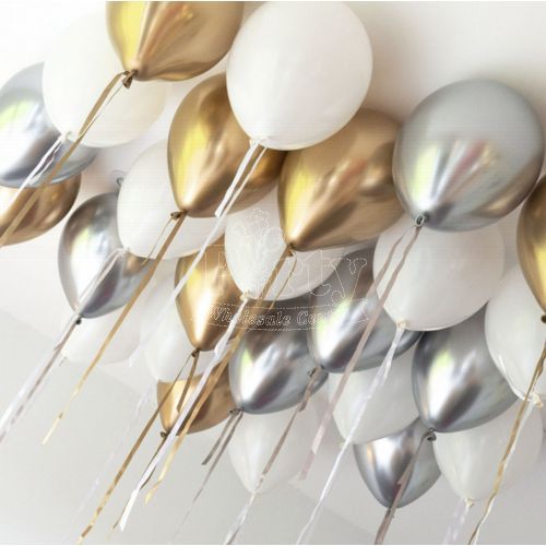 Stylish Metallic Chrome Helium Balloon Inspiration