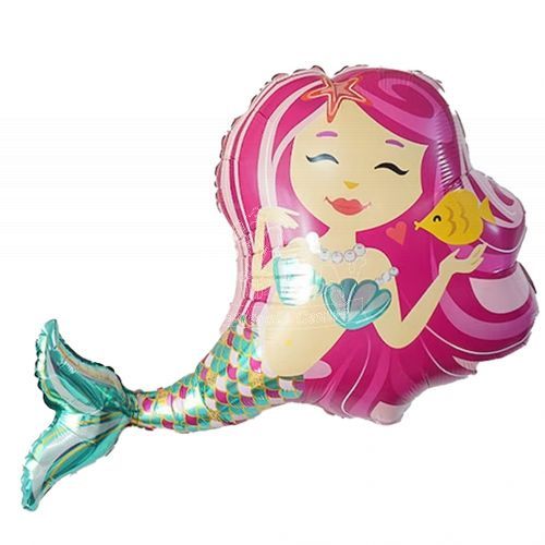 Pink Mermaid Ocean Sea Foil Balloon 25inch