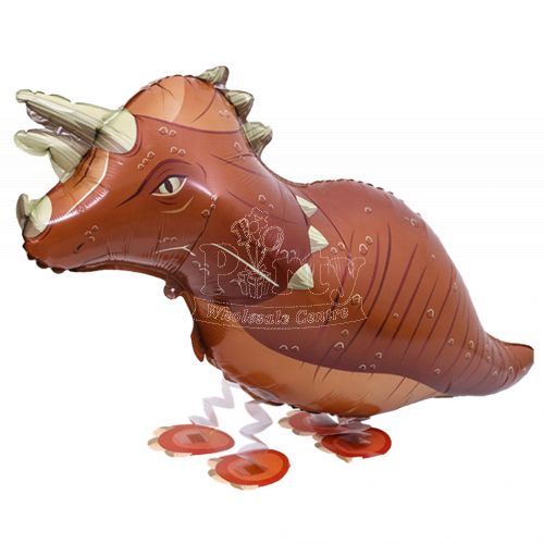 Dinosaur Triceratops Walking Pet Balloon