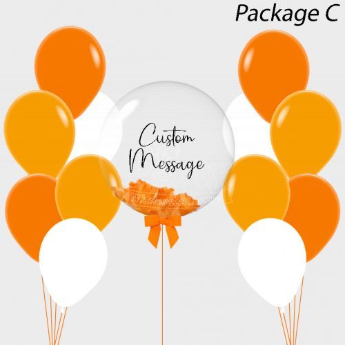 Tangerine Personalized Bubble Balloon Gift