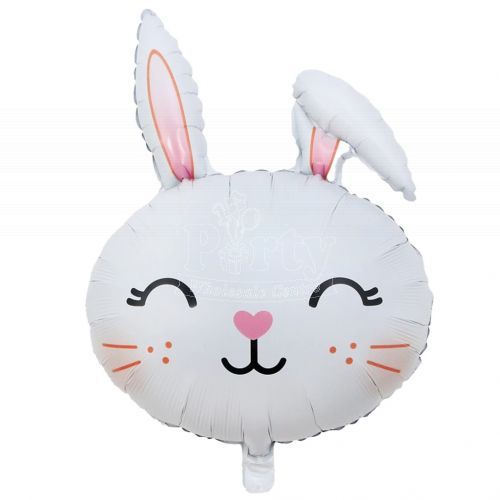 Adorable Bunny Head Foil Balloon