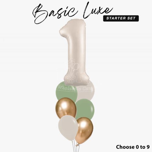 Basic Luxe Number 1 Balloon Package