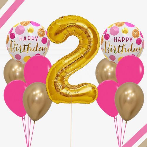 Happy Birthday Number Helium Balloon Singapore