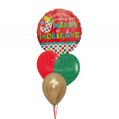 Merry Christmas Happy Holiday Helium Balloon