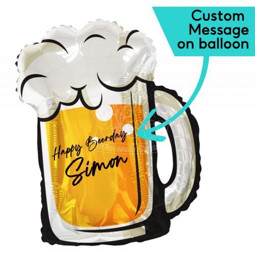 Customised Beer Alcohol Helium Balloon