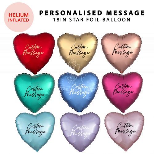 Customised Heart Shape Foil Balloon