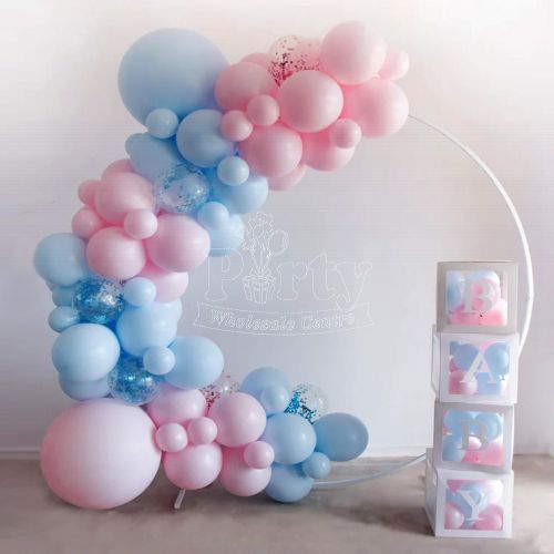 Gender Reveal Round Balloon Arch Package