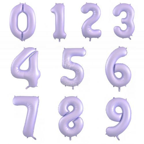 Lilac Number Balloon Singapore Party Wholesale