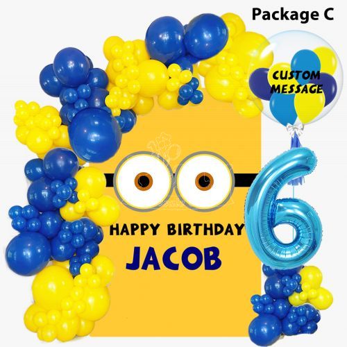 Minion Balloon Arch Party Wholesale Singapore